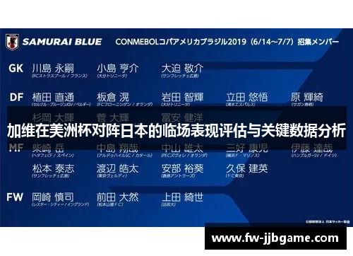 加维在美洲杯对阵日本的临场表现评估与关键数据分析 加维在美洲杯对阵日本的临场表现评估与关键数据分析